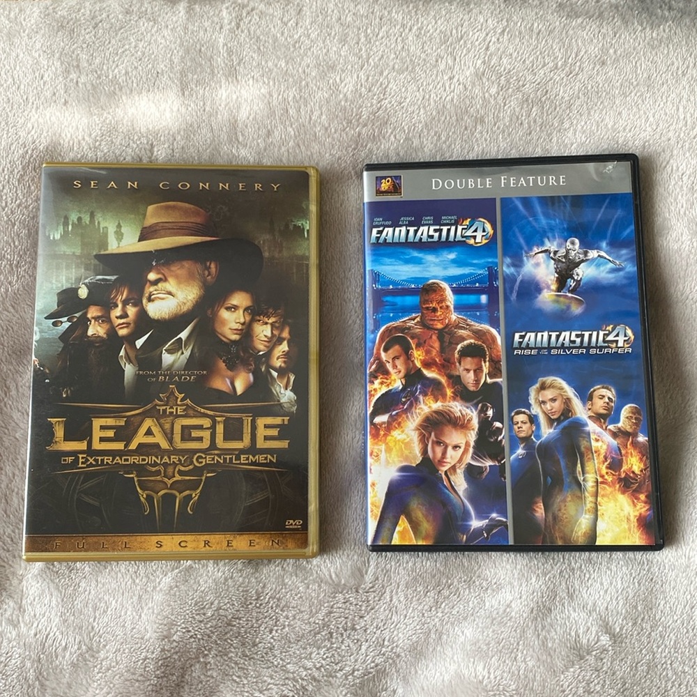 Fantastic 4 double feature ( 2 movies) and League of extraordinary gentlemen.